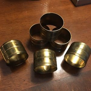 Brass Napkin Rings